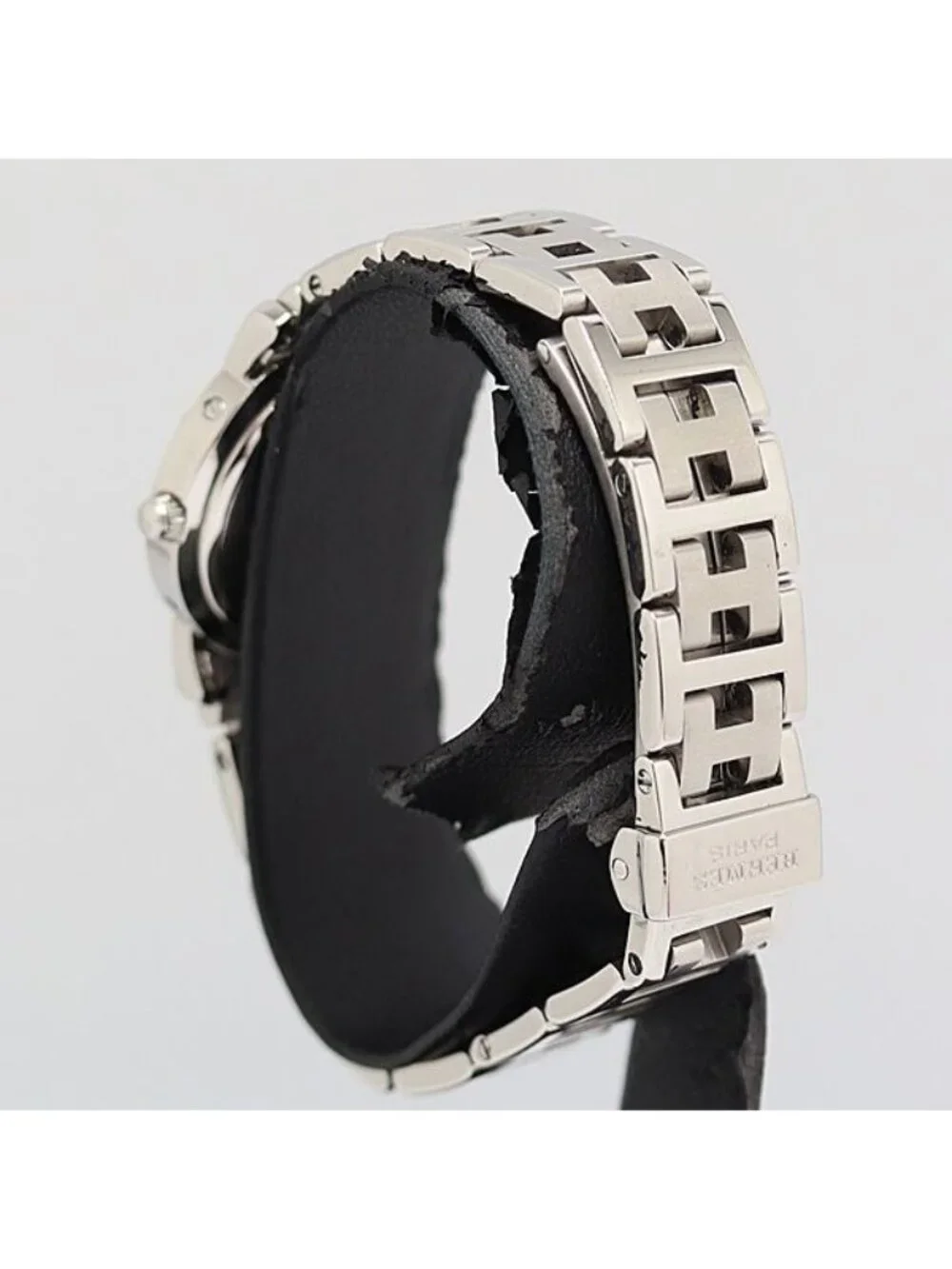 Hermes Clipper Qz Date White Dial Watch